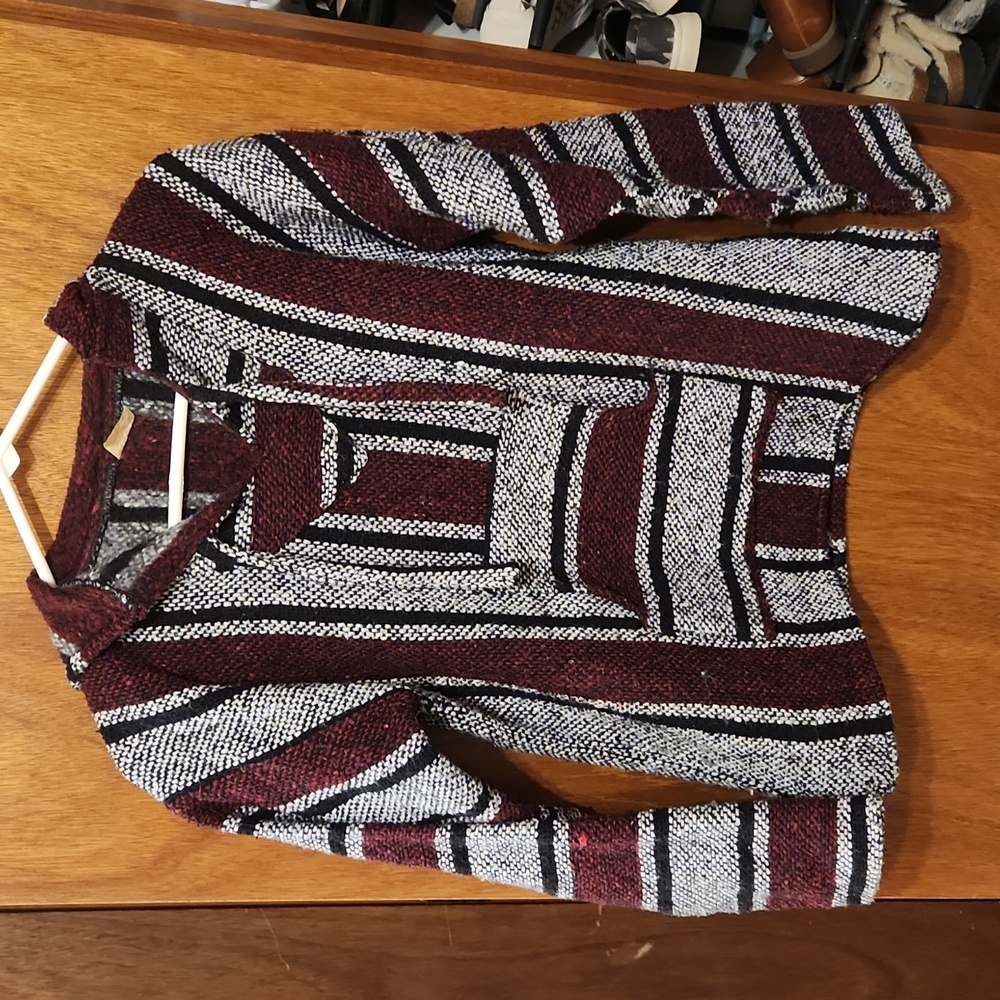 Authentic Mexican pullover sweater with hood